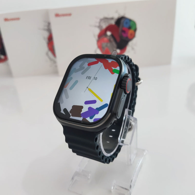 Smartwatch W69 Ultra 49mm Preto Microwear Novo OS10