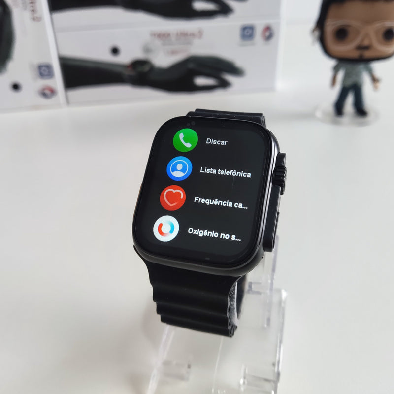 Smartwatch T800 Ultra 2 45mm Faz Chamadas Recebe noticicações Wireless Charger