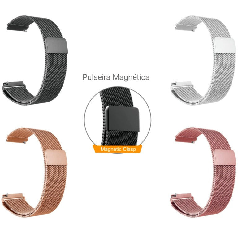 Pulseira Magnética 22mm Para Smartwatch